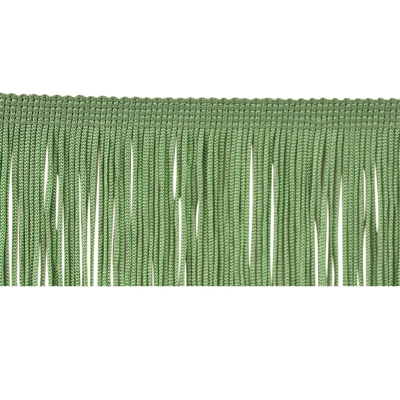 Belagio Chainette Fringe, 2" Wide, 10- Yard Bolt, Celadon Green